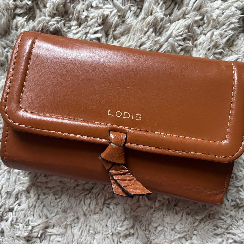 LODIS Brown Leather Women's Wallet
